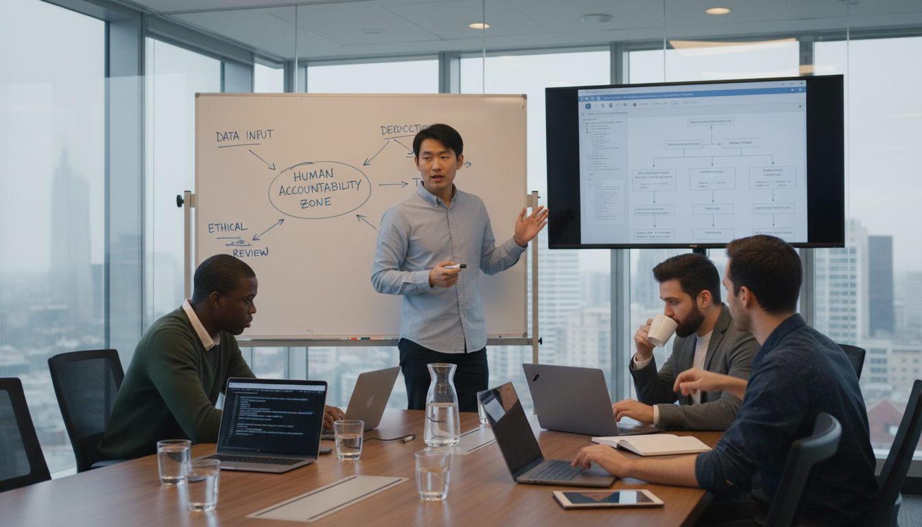 Meeting about ethical AI accountability